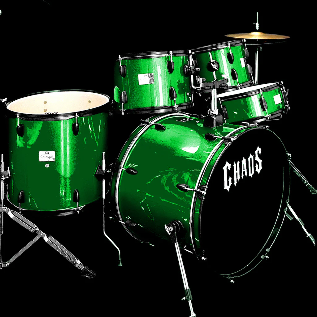 Chaos Catalyst Beginner Drum Kit - Green - Image 4