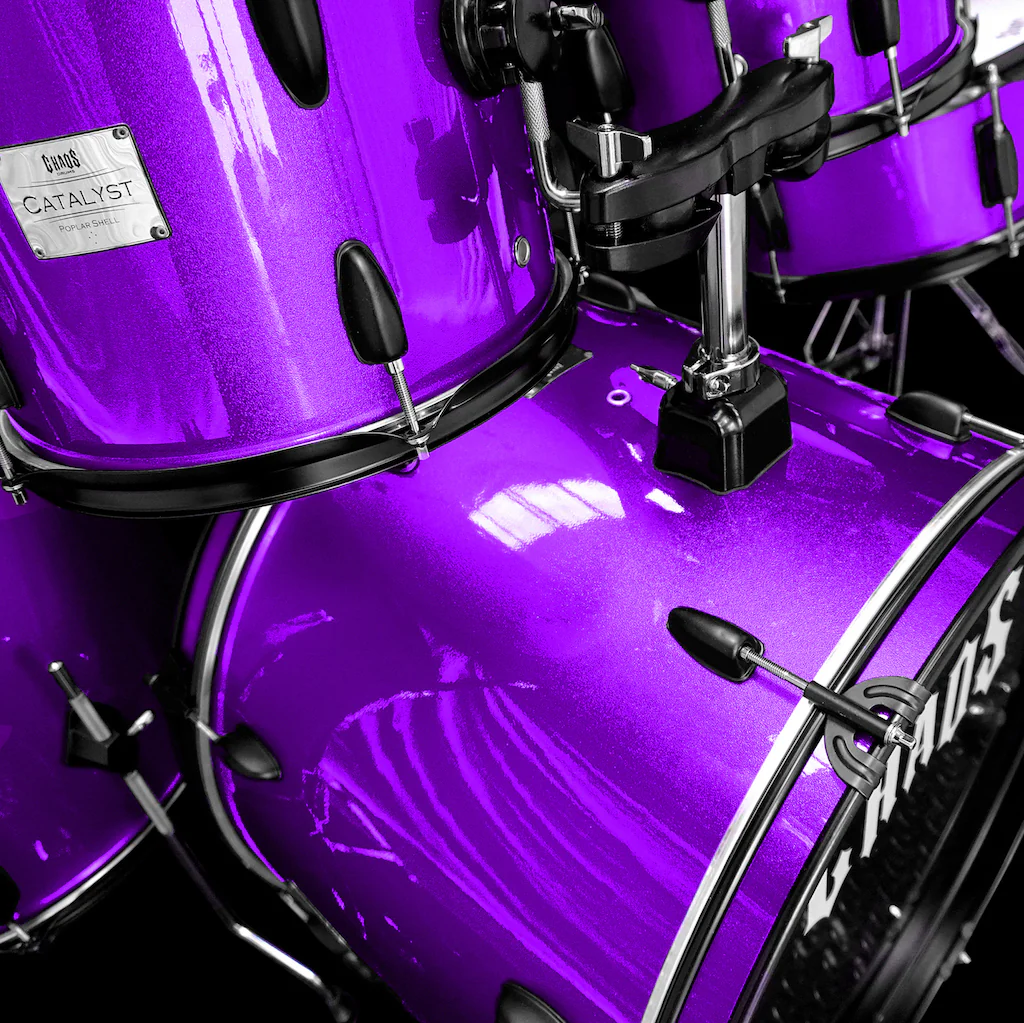 Chaos Catalyst Beginner Drum Kit - Purple - Image 3