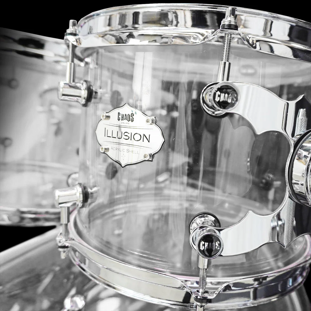 Chaos Illusion Acrylic Drum Kit - Clear - Image 5