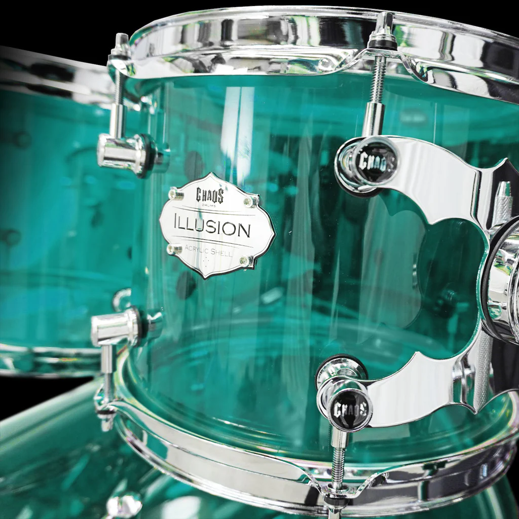 Chaos Illusion Acrylic Drum Kit - Coke Bottle Green - Image 5