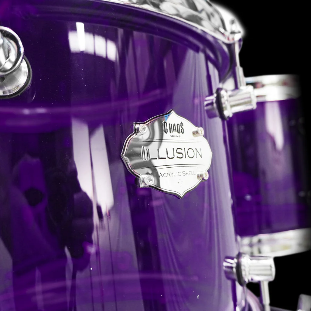 Chaos Illusion Acrylic Drum Kit - Purple - Image 6