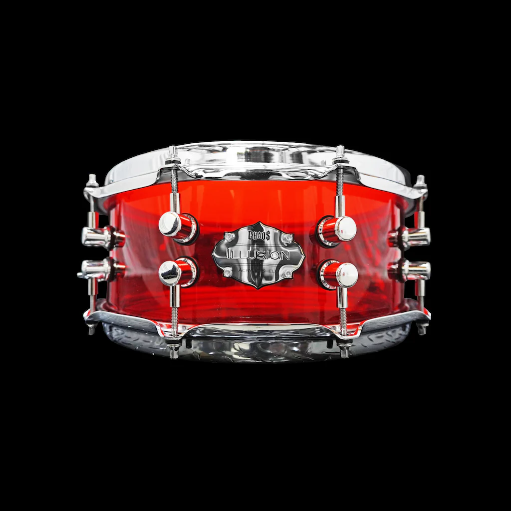 Chaos Illusion Acrylic Drum Kit - Red - Image 7