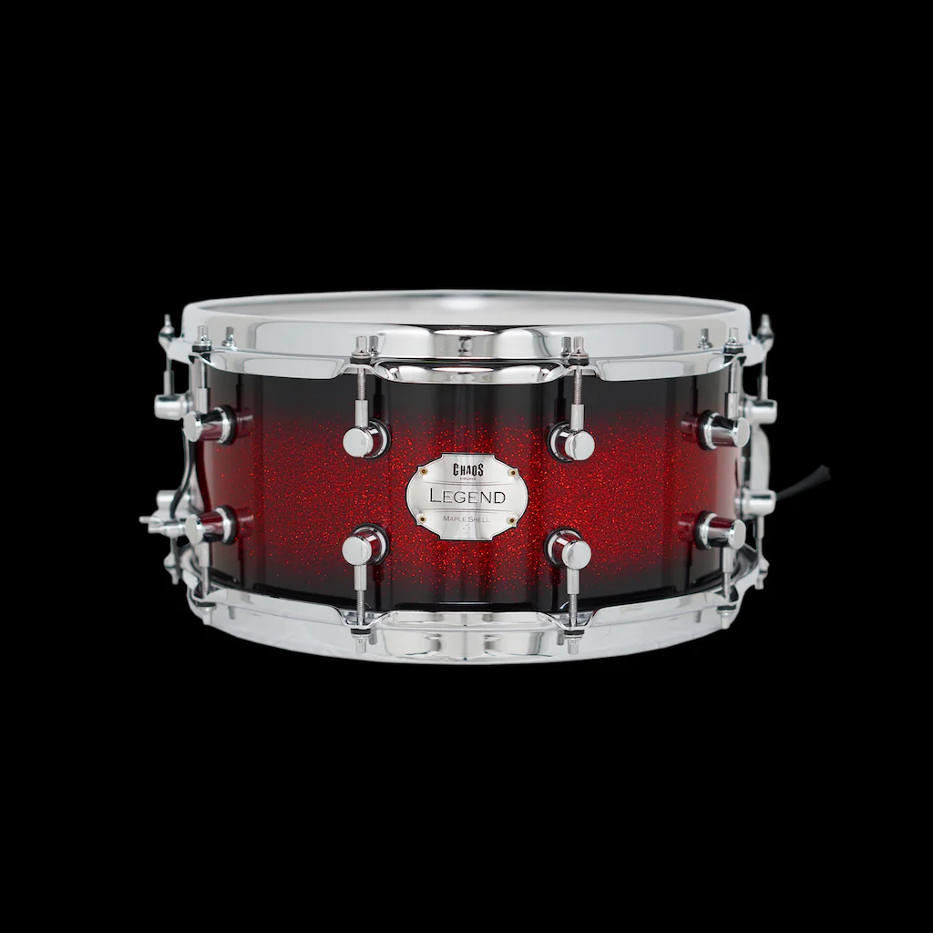 Chaos Legend 14x6.5 Snare Drum - Red Sparkle Burst