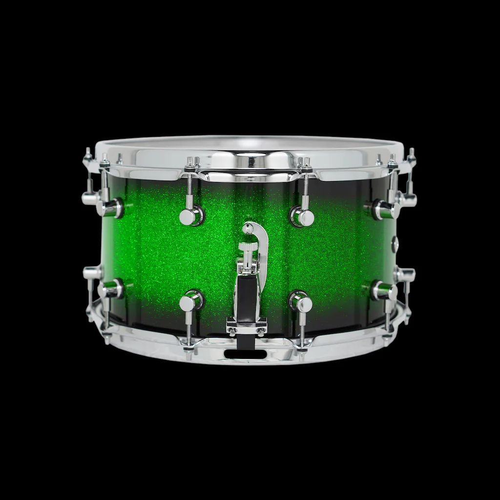 Chaos Legend 14x8 Snare Drum - Green Sparkle Burst - Image 2