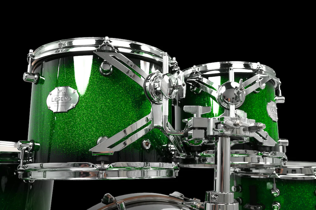Chaos Legend Maple Drum Kit - Green Sparkle Burst - Image 7