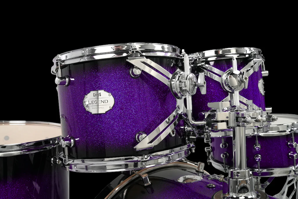 Chaos Legend Maple Drum Kit - Purple Sparkle Burst - Image 9