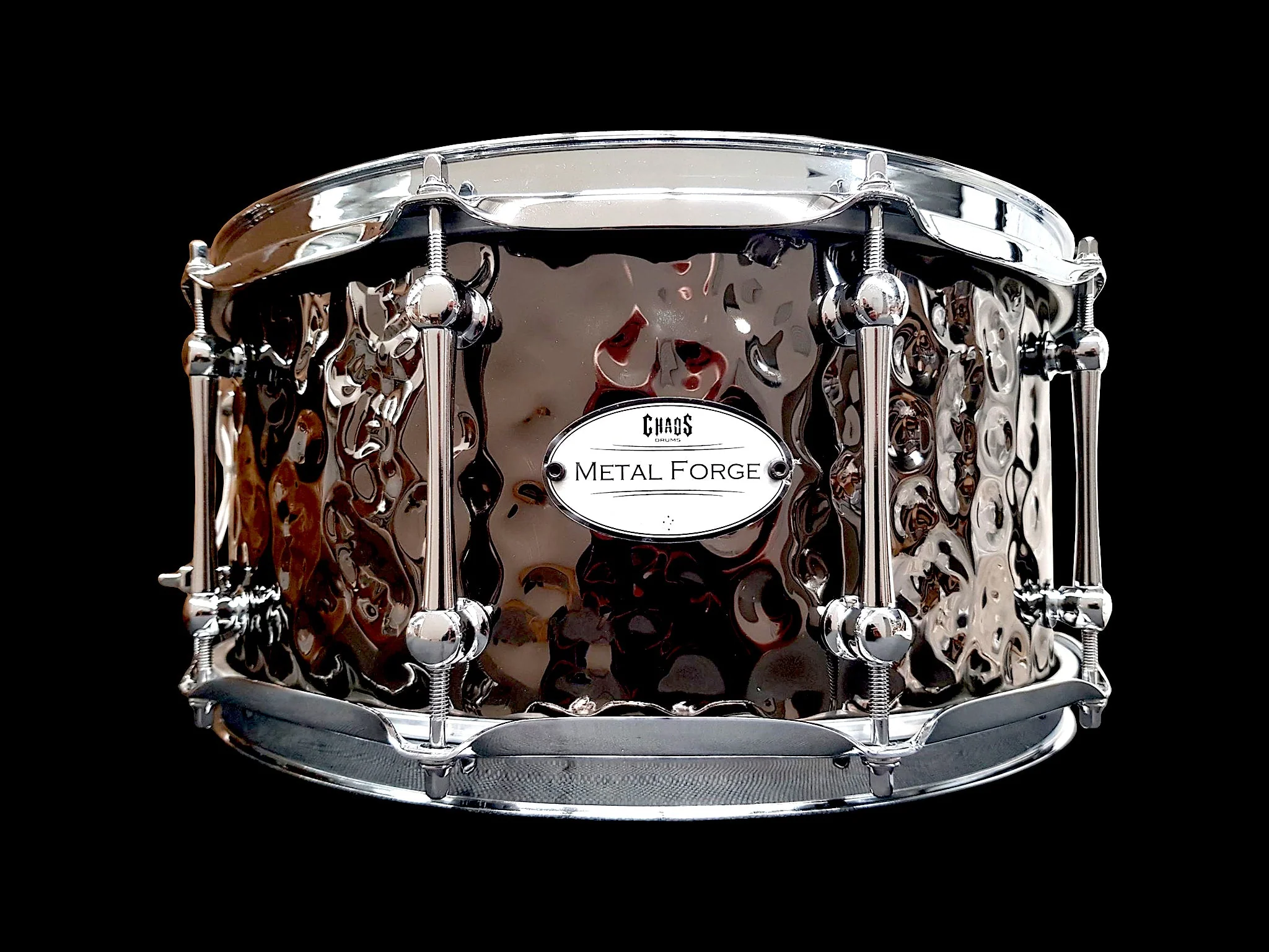 Chaos Metal Forge 13x6.5 Hammered Steel Snare Drum - Gold - Image 5