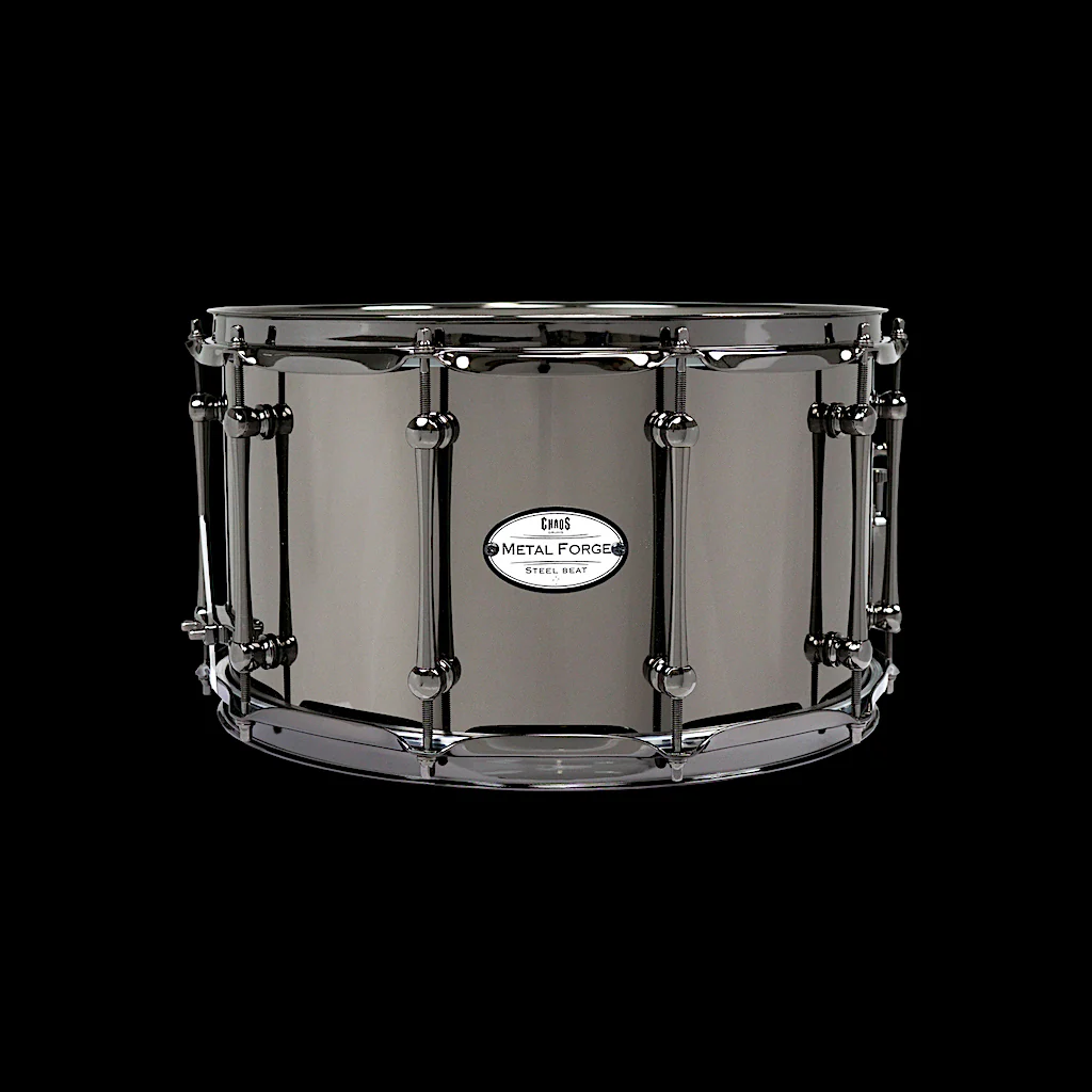 Chaos Metal Forge Steel Beat 14x8 Snare Drum - Black Nickel