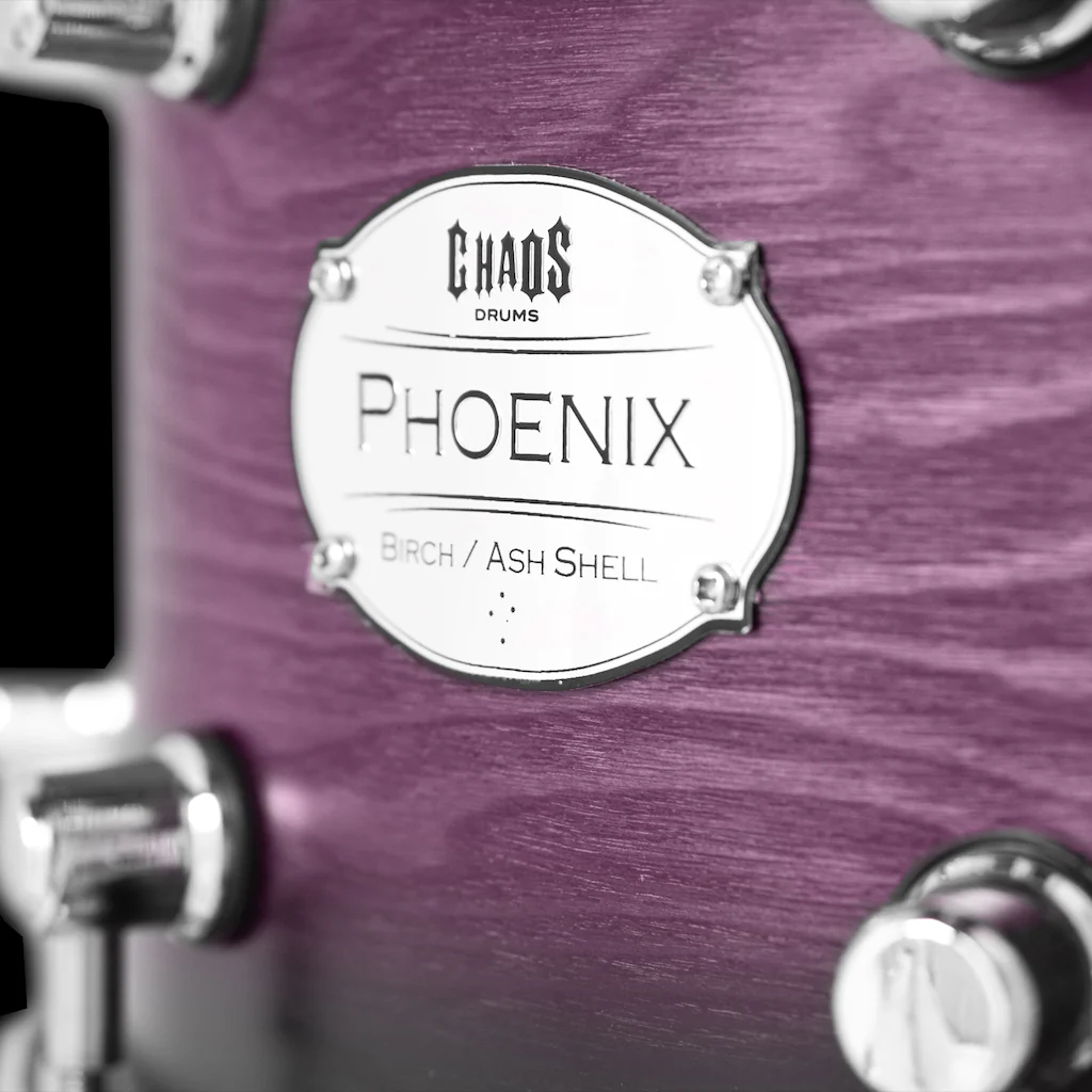 Chaos Phoenix 14x6.5 Snare Drum - Purple Burst - Image 3