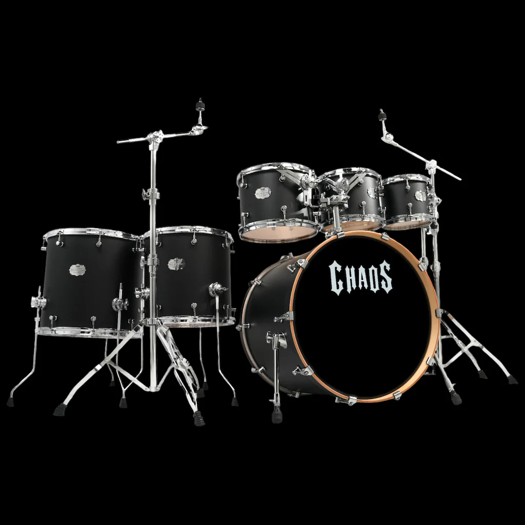 Chaos Sovereign Birch Drum Kit - Satin Black - Image 4