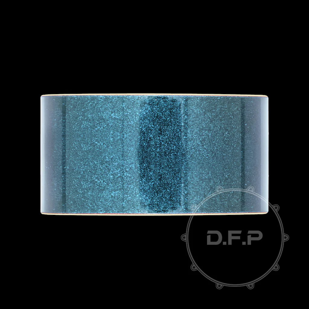 DFP 10Ply Maple Snare Drum Shells Teal Sparkle Lacquer