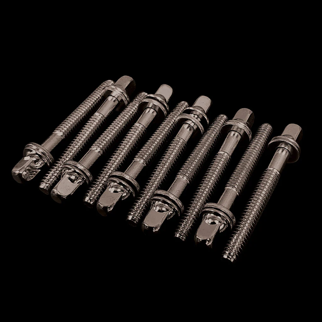DFP Drum Tension Rods 10 Pack - Black Nickel | Various Lengths - Image 2