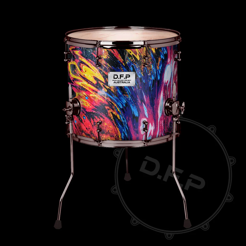 DFP Drum Wrap - 5 Colour Graffiti