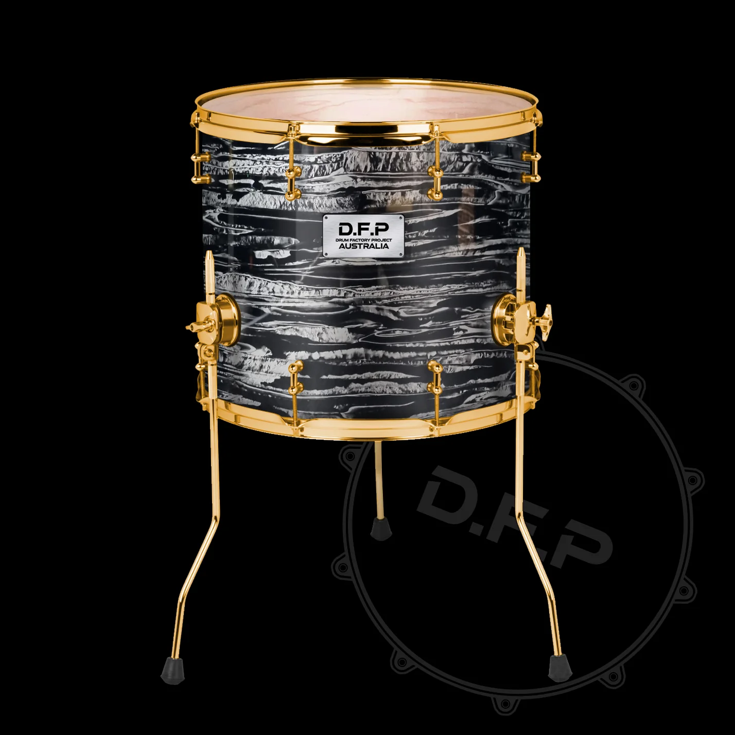 DFP Drum Wrap - Black Oyster - Image 3
