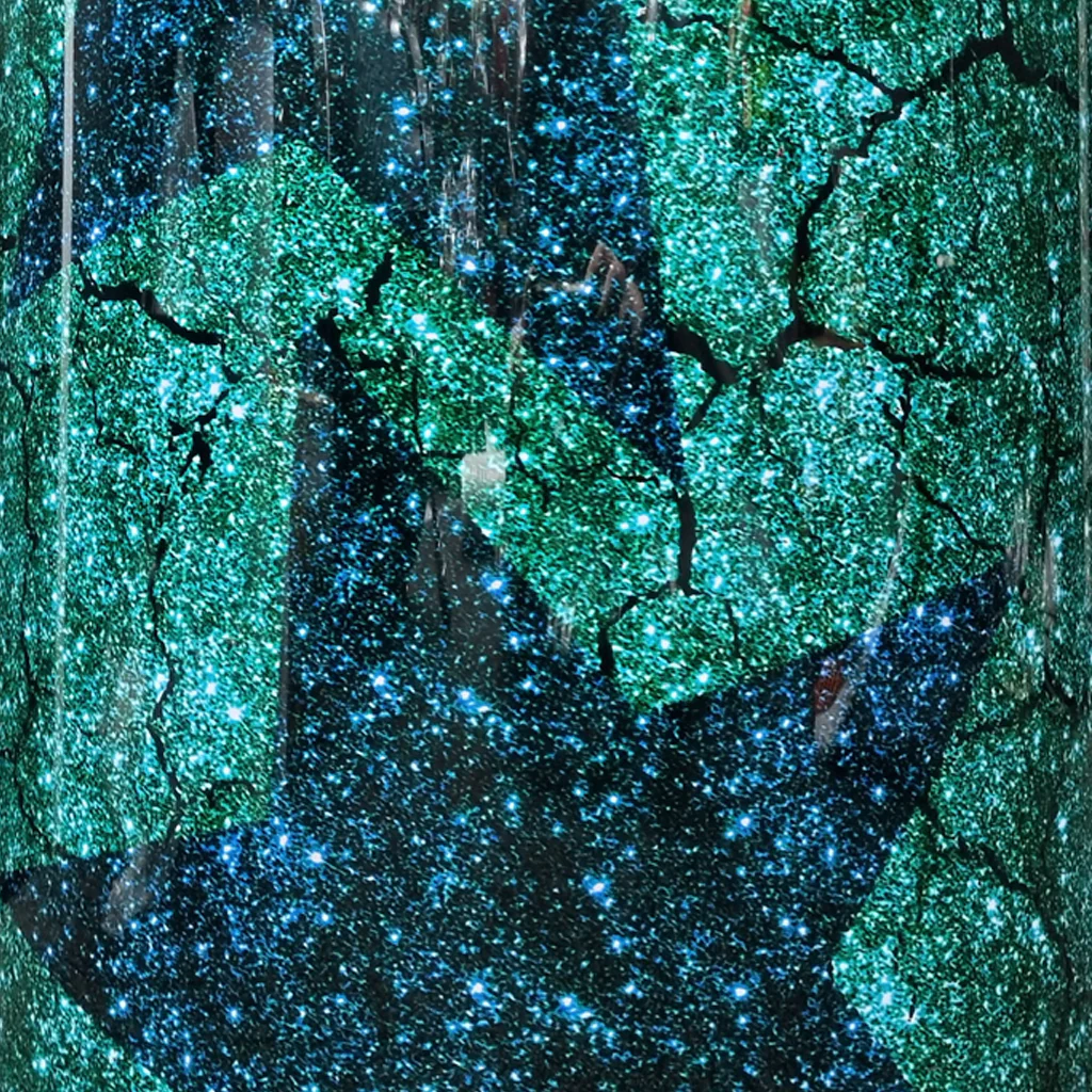DFP Drum Wrap - Green & Blue Starlight - Image 2