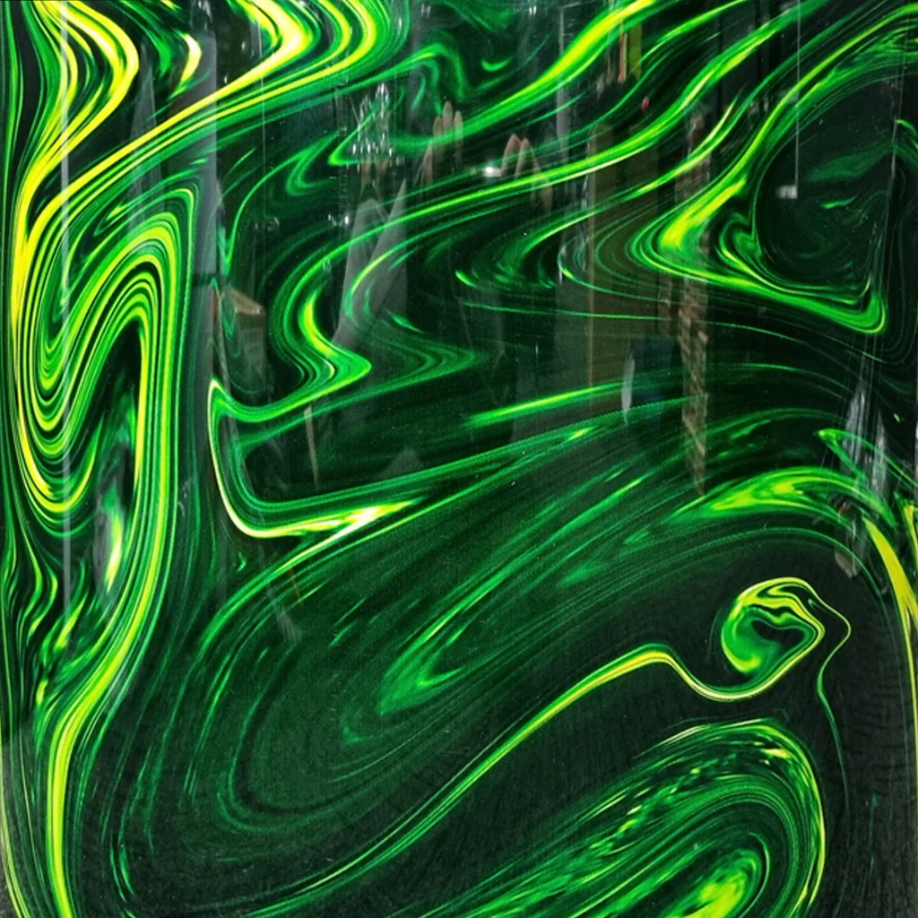DFP Drum Wrap - Green & Yellow Sludge Graffiti - Image 3