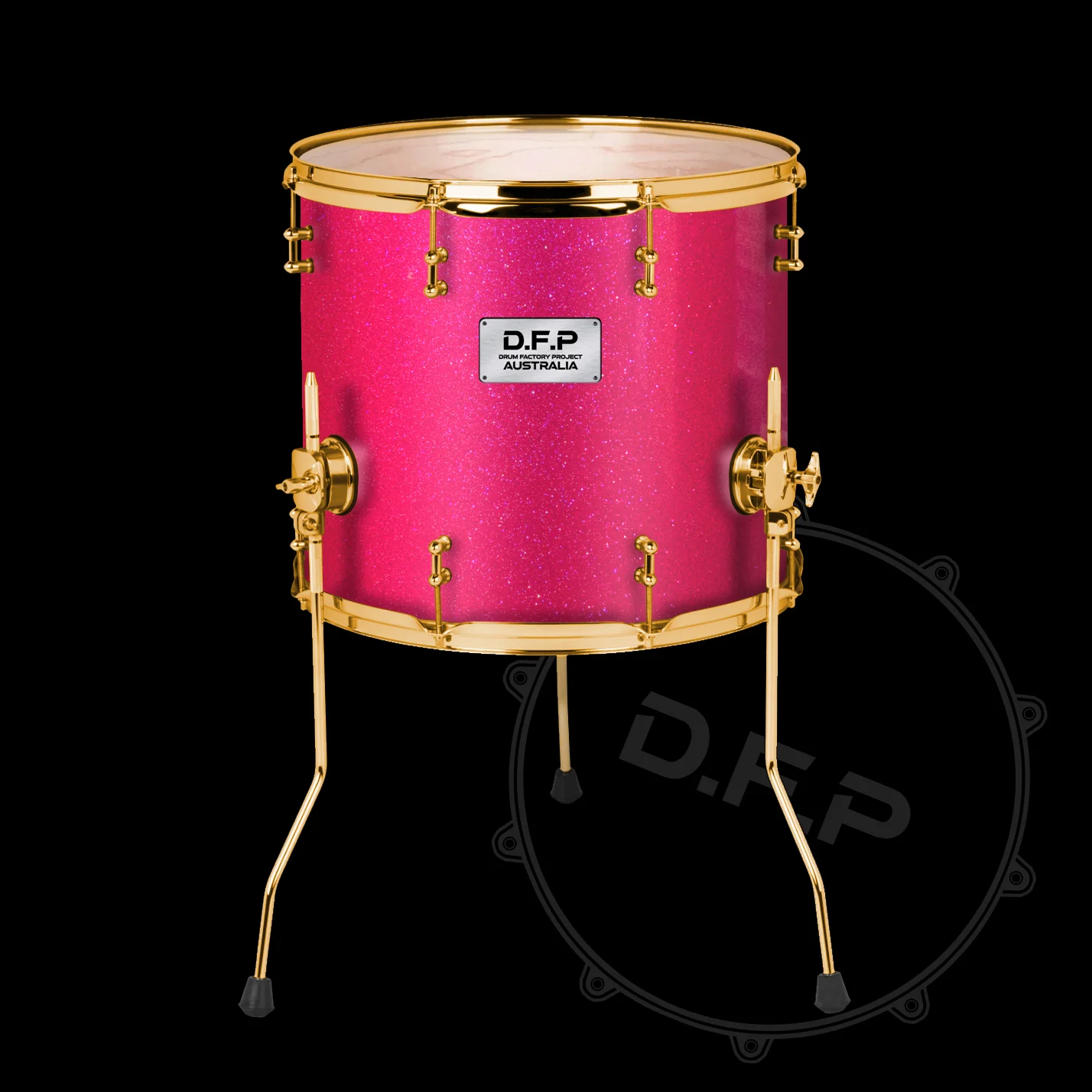 DFP Drum Wrap - Pink Sparkle - Image 2