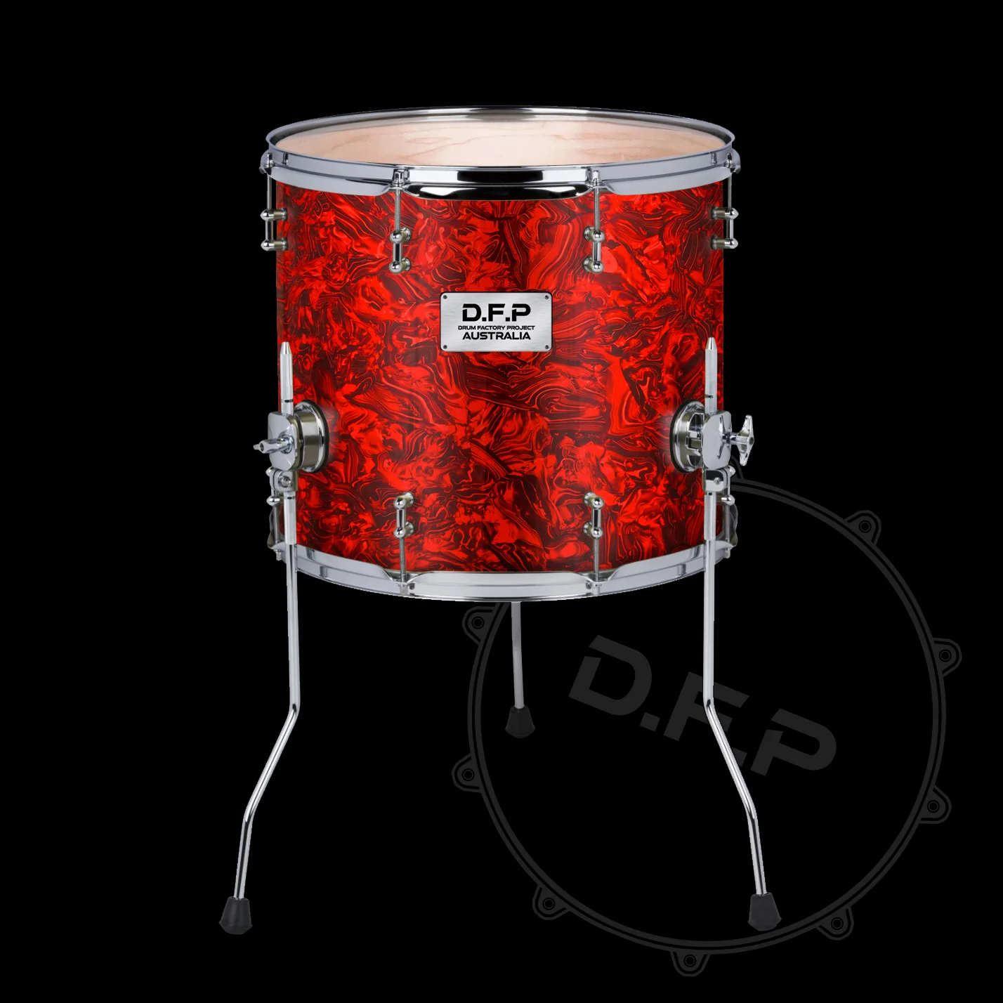 DFP Drum Wrap - Red Abalone - Image 3