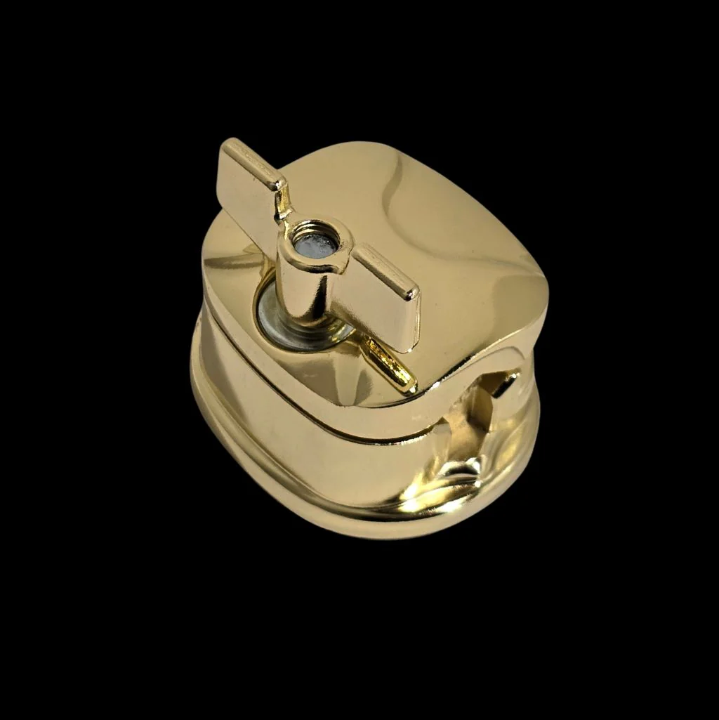 DFP Rounded Square Tom Bracket - Brass - Image 2