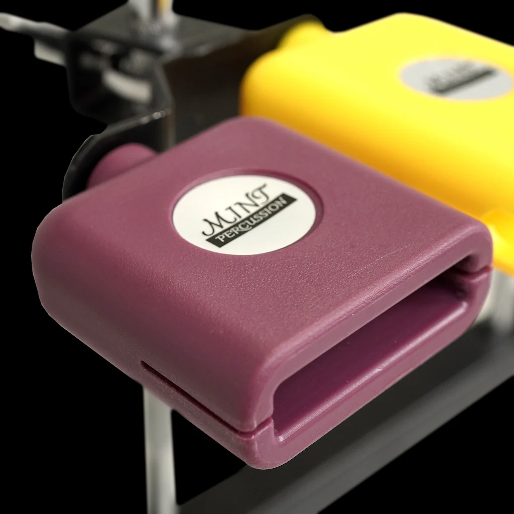 Mint Percussion High Pitch Jam Blocks Double - Yellow & Purple - Image 4