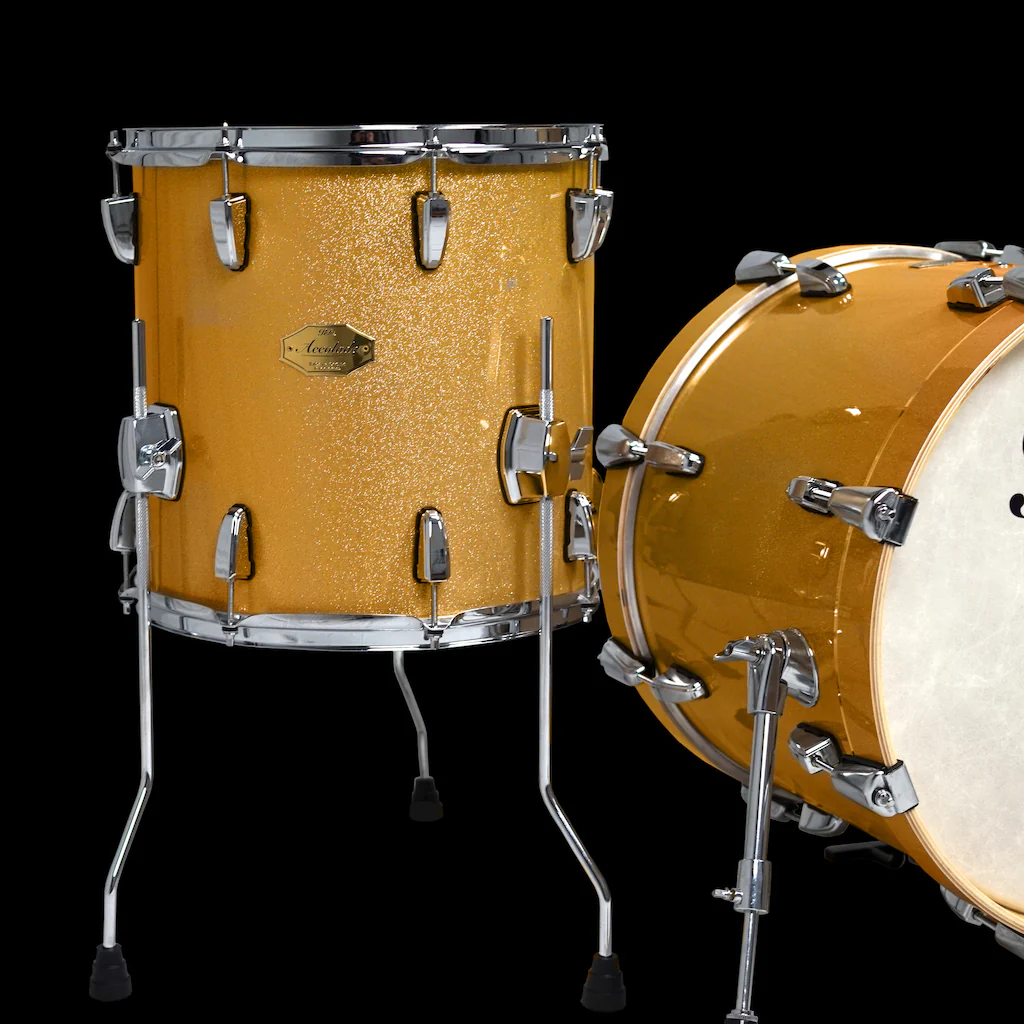 Relic Accolade Bop Drum Kit - Orange Sparkle - Image 8