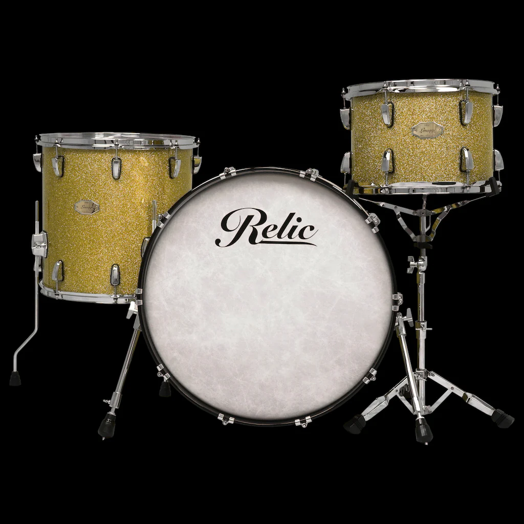Relic Lineage Drum Kit - Gold Sparkle - Image 3