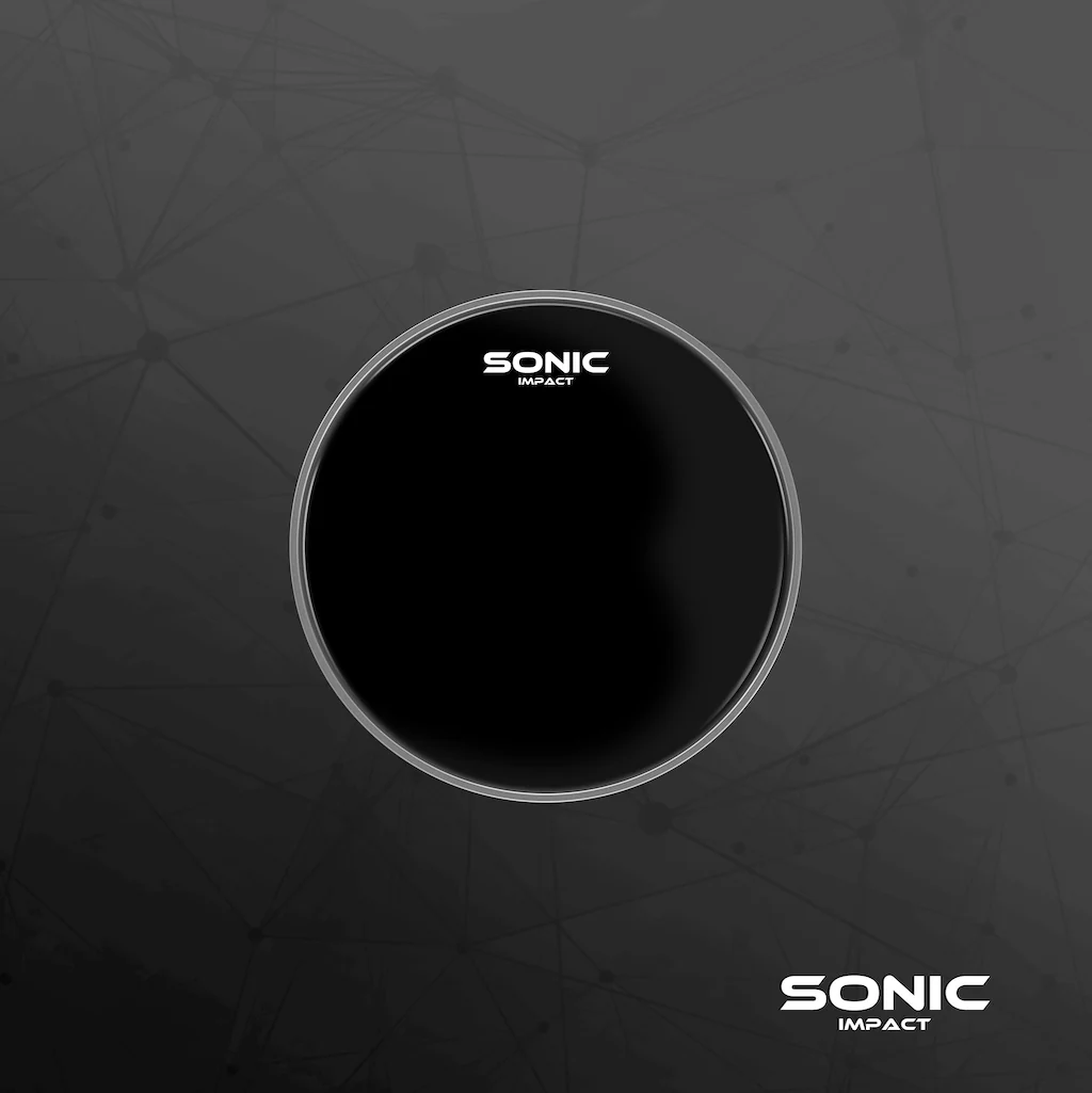 Sonic Impact 16'' Black Drum Head