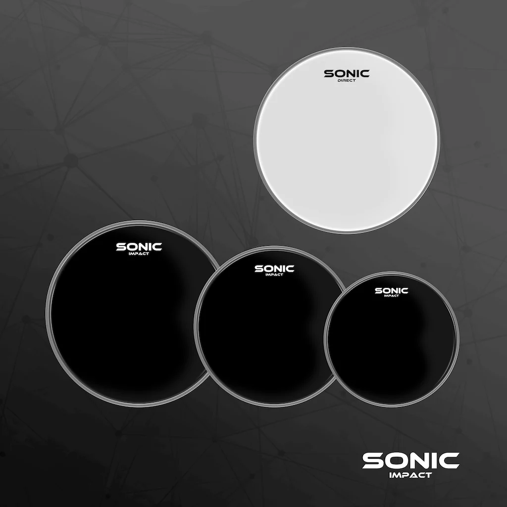 Sonic Impact Black Drum Head Pack - Image 3