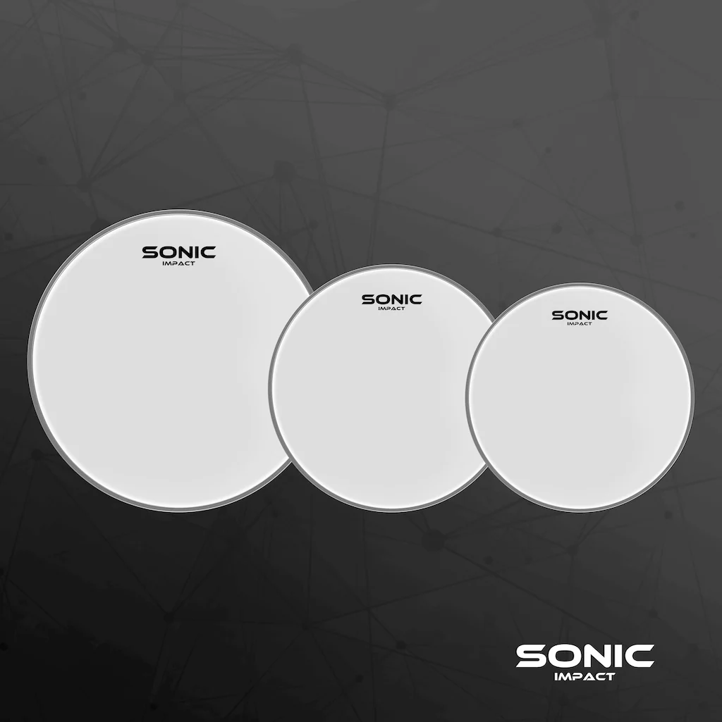 Sonic Impact White Drum Head Pack - Image 2