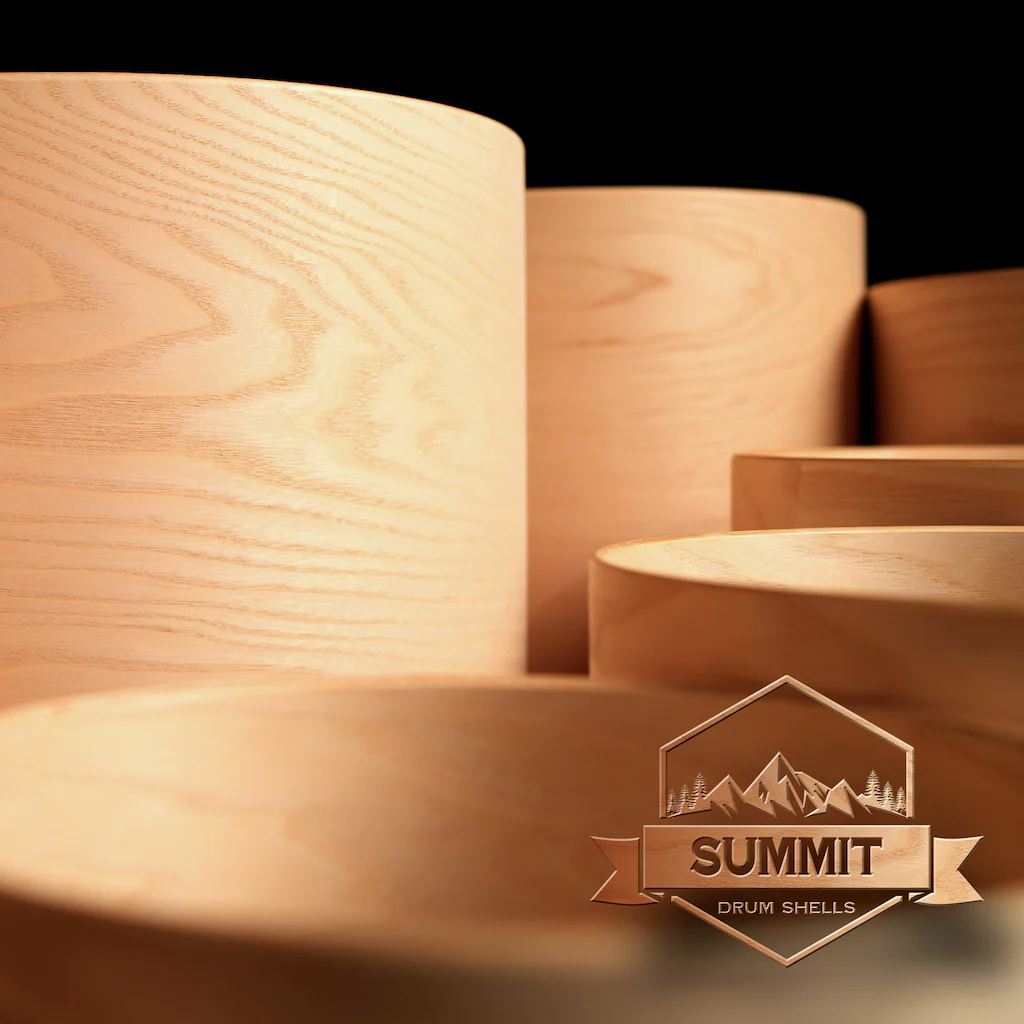 Summit Drum Shells - Ash Sizes 8 - 22'' - Image 19