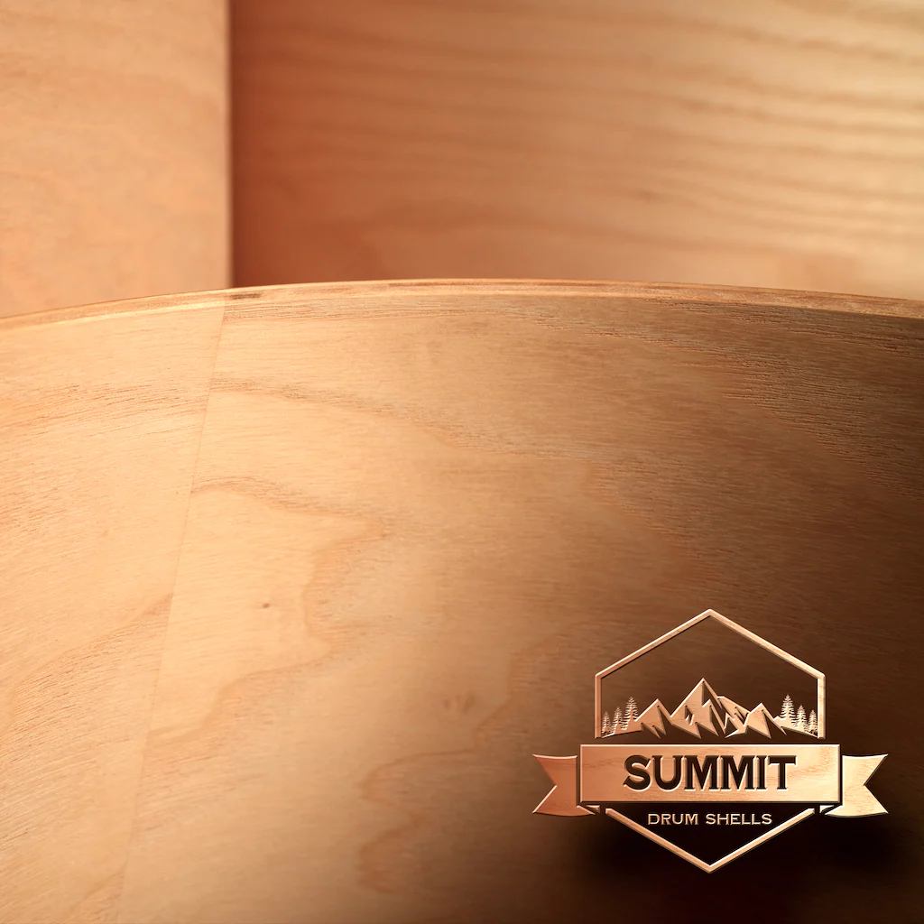Summit Drum Shells - Ash Sizes 8 - 22'' - Image 8