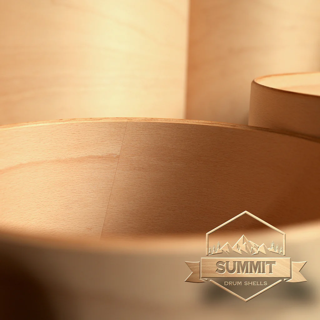 Summit Drum Shells - Beech Sizes 8 - 22'' - Image 10