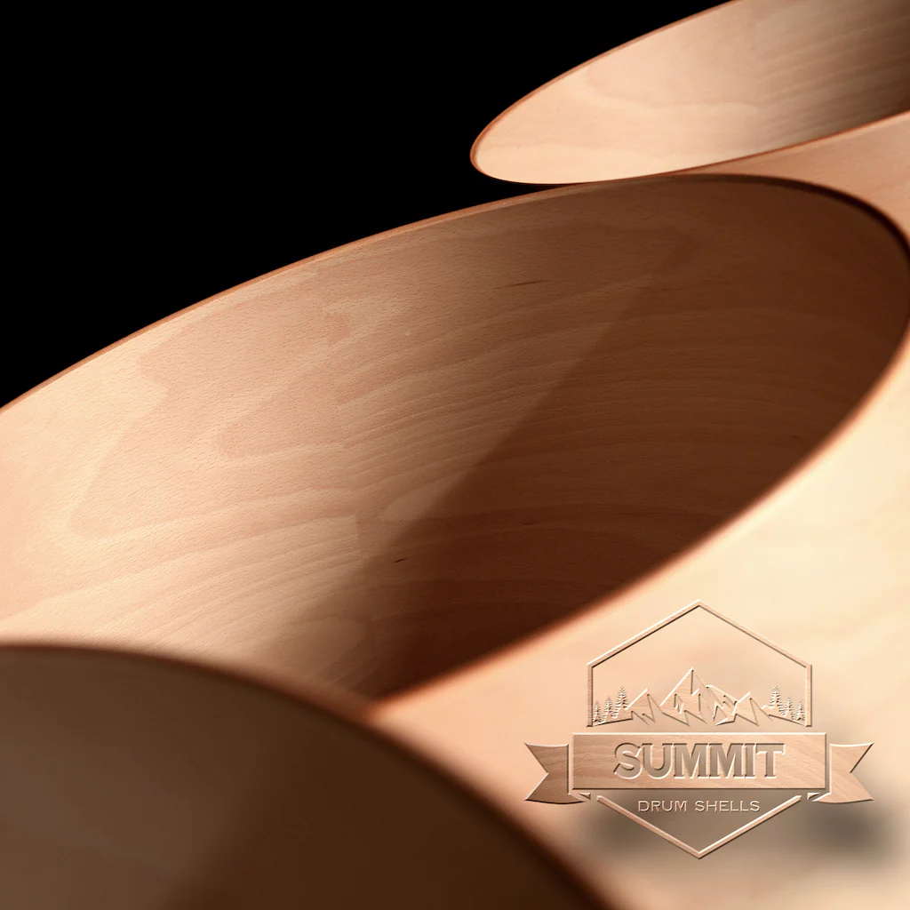 Summit Drum Shells - Beech Sizes 8 - 22'' - Image 15
