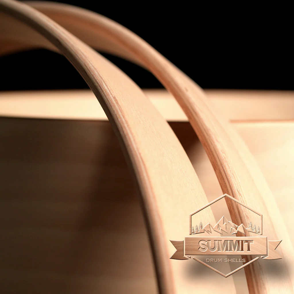 Summit Drum Shells - Beech Sizes 8 - 22'' - Image 4