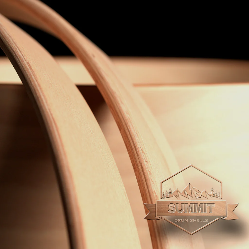 Summit Drum Shells - Beech Sizes 8 - 22'' - Image 5
