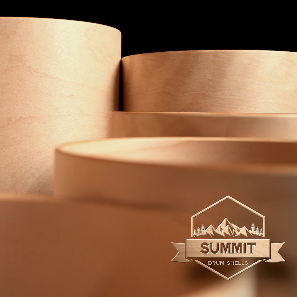 Summit Drum Shells - Beech Sizes 8 - 22'' - Image 9
