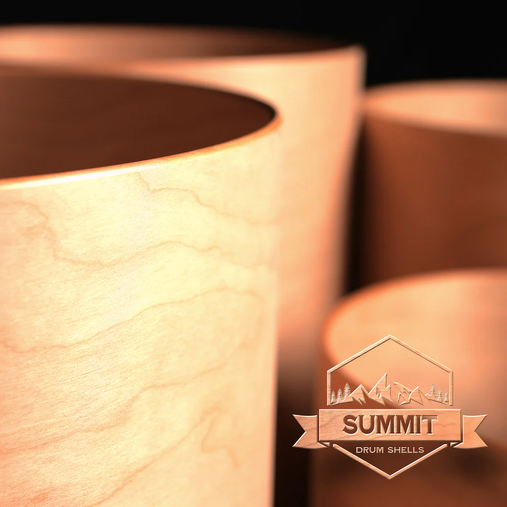Summit Drum Shells - Cherry Sizes 8 - 22'' - Image 12