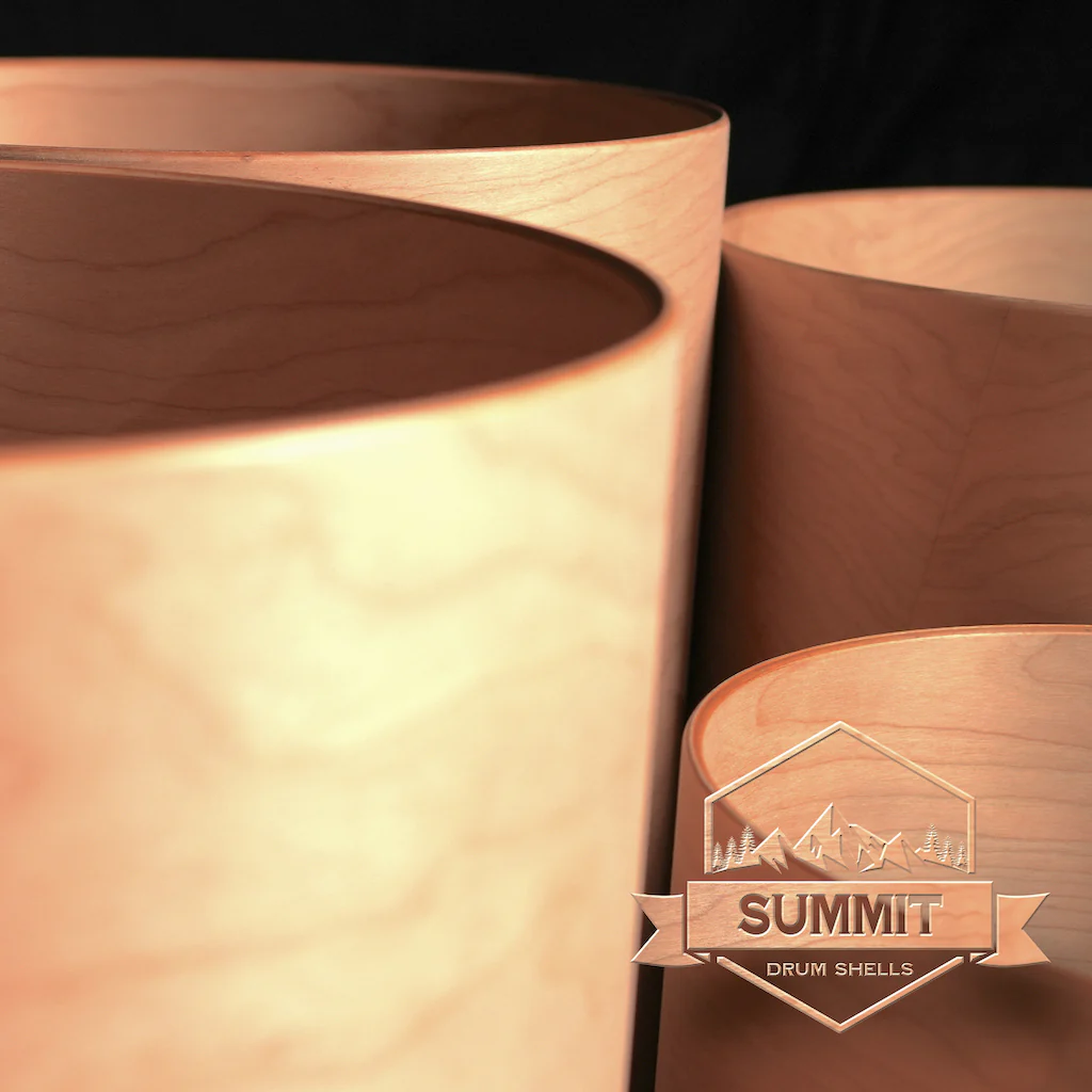 Summit Drum Shells - Cherry Sizes 8 - 22'' - Image 15