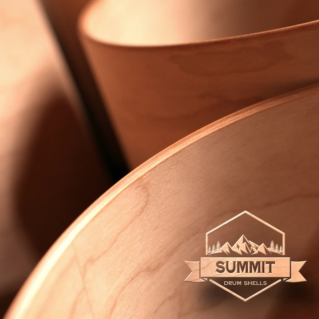 Summit Drum Shells - Cherry Sizes 8 - 22'' - Image 17