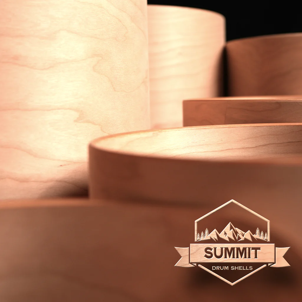 Summit Drum Shells - Cherry Sizes 8 - 22'' - Image 5