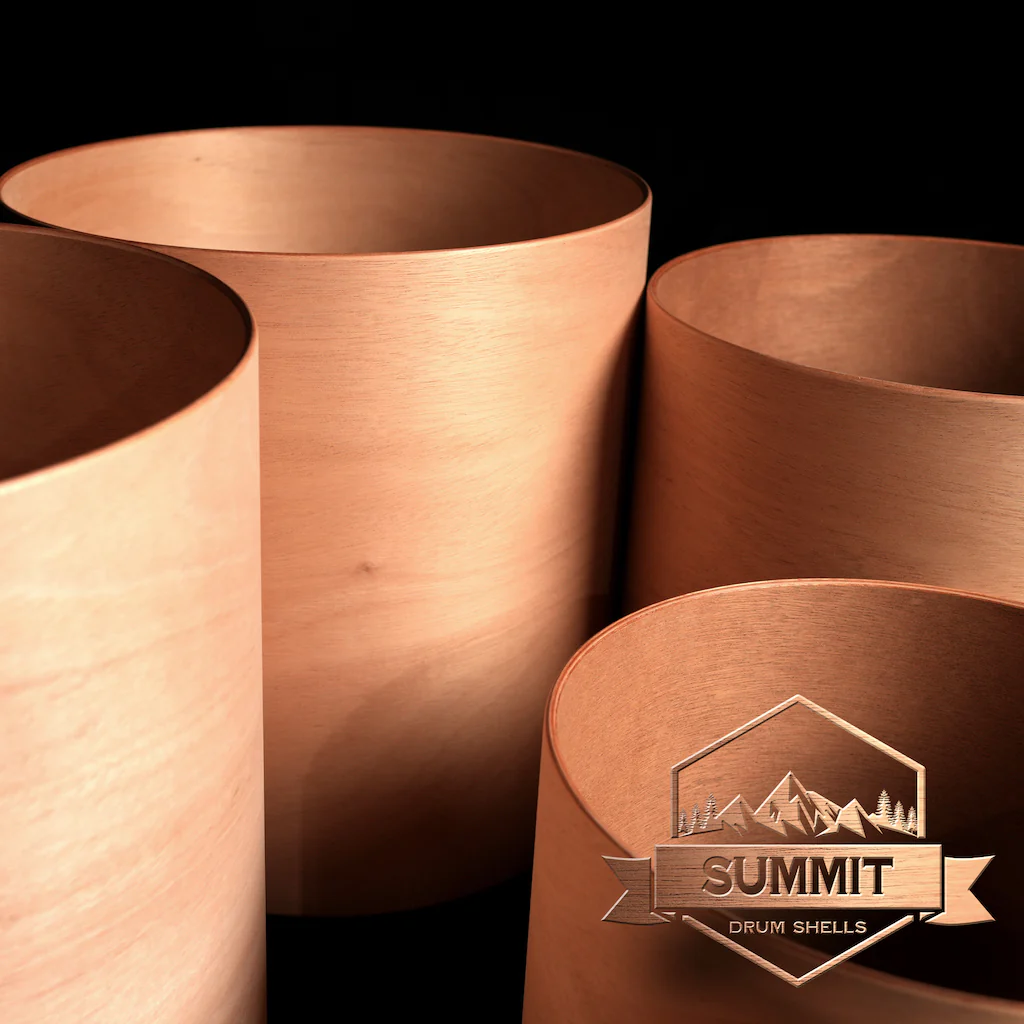 Summit Drum Shells - Mahogany Sizes 8 - 22'' - Image 4
