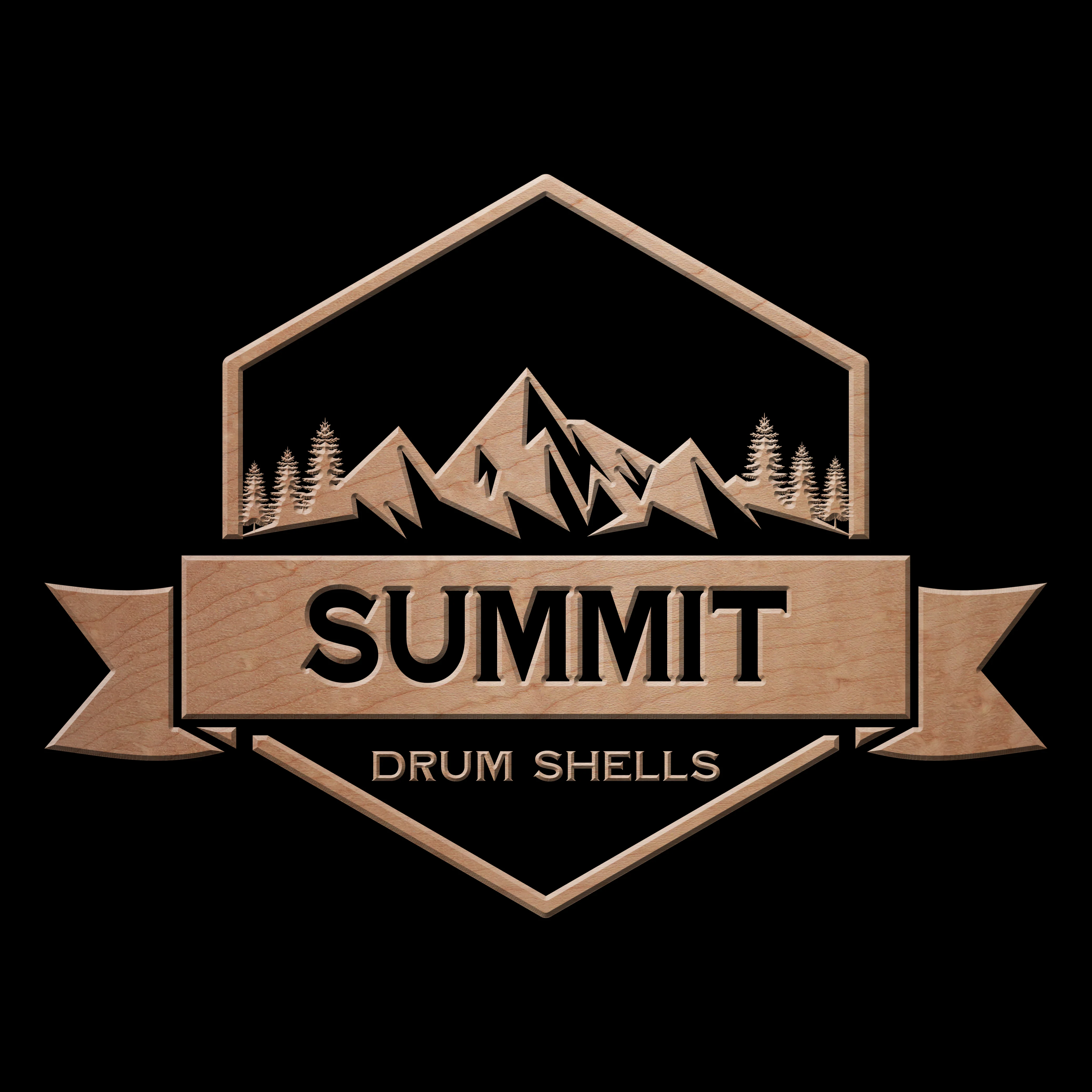 Summit Drum Shells Maple with Birds Eye Veneer Snare - Image 4