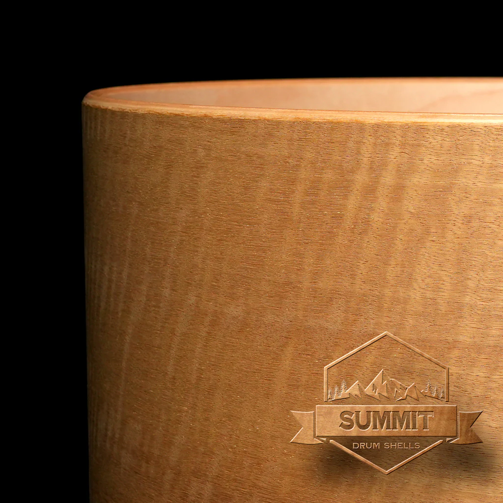 Summit Drum Shells Maple with Figured Maple Veneer Snare - Image 2