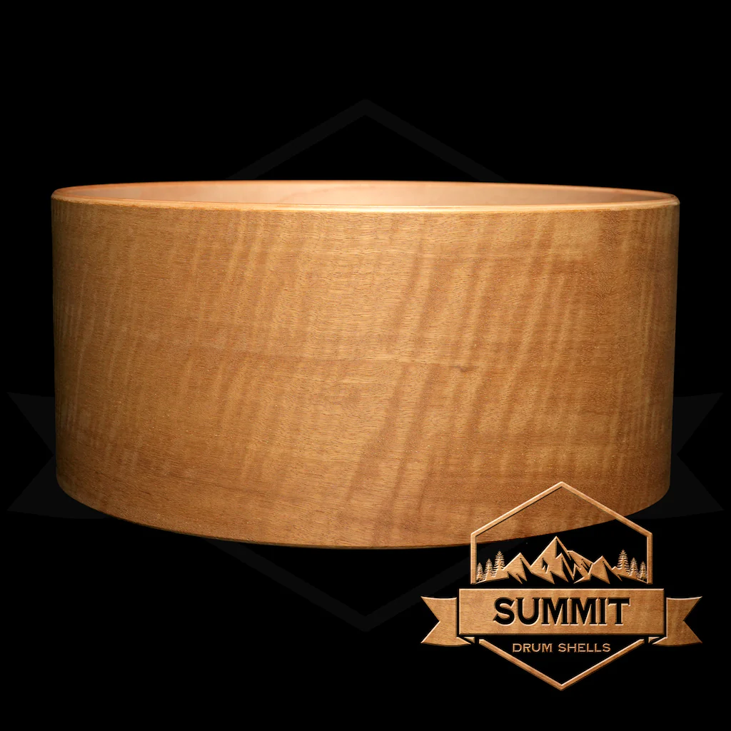 Summit Drum Shells Maple with Figured Maple Veneer Snare - Image 4