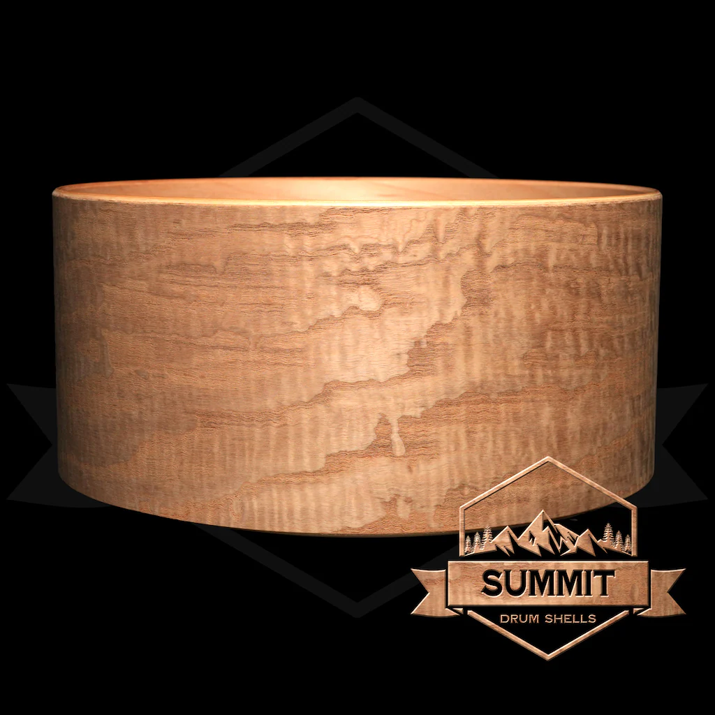 Summit Drum Shells Maple with Tamo Ash Veneer Snare - Image 2