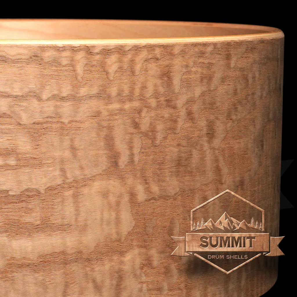 Summit Drum Shells Maple with Tamo Ash Veneer Snare - Image 6