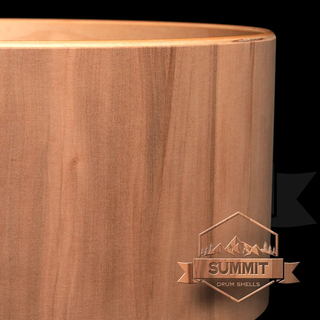 Summit Drum Shells Maple with Wild Apple Veneer Snare - Image 5