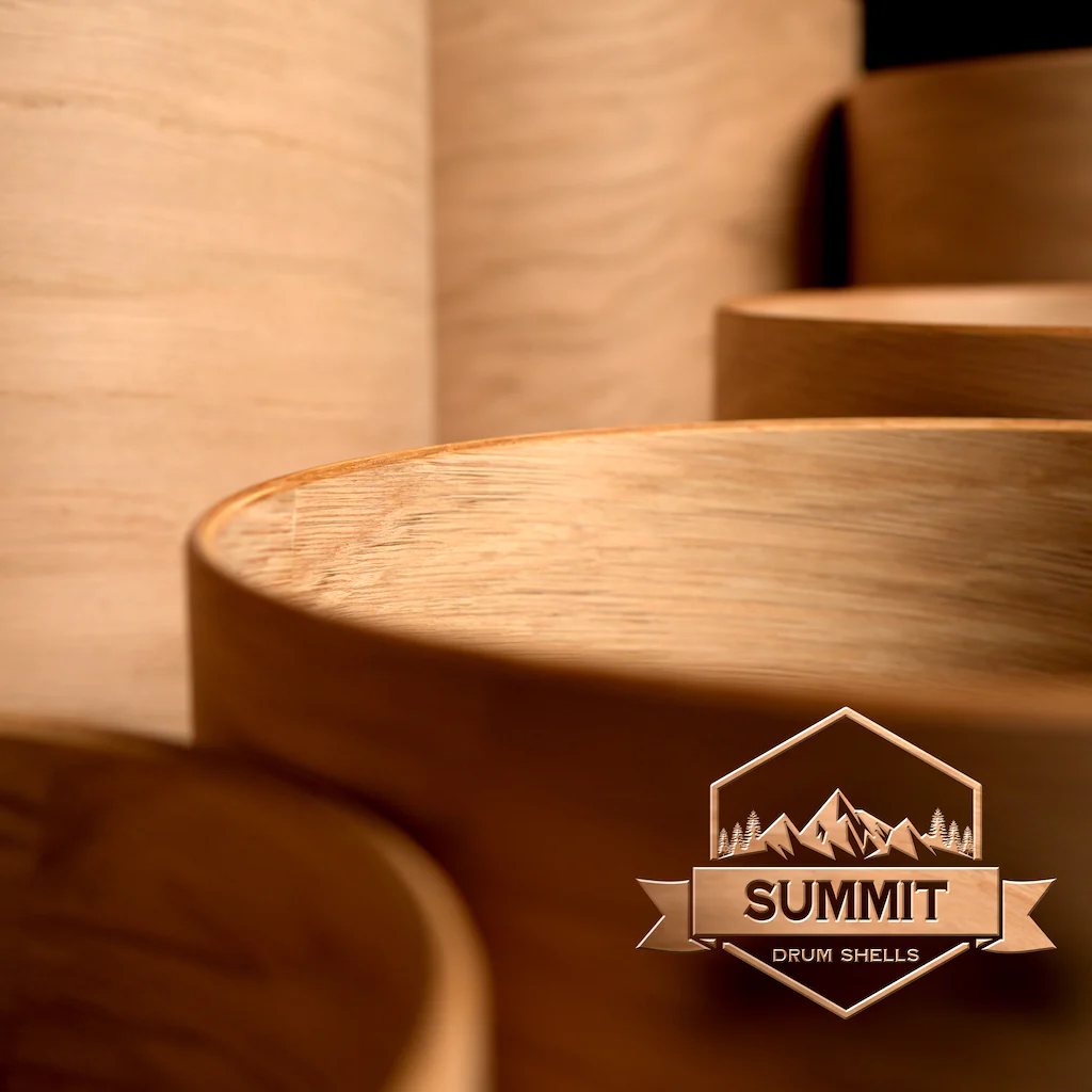 Summit Drum Shells - Oak Sizes 8 - 22'' - Image 5
