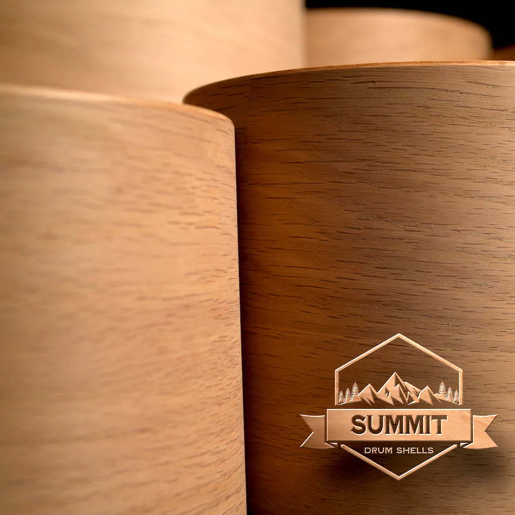 Summit Drum Shells - Oak Sizes 8 - 22'' - Image 7