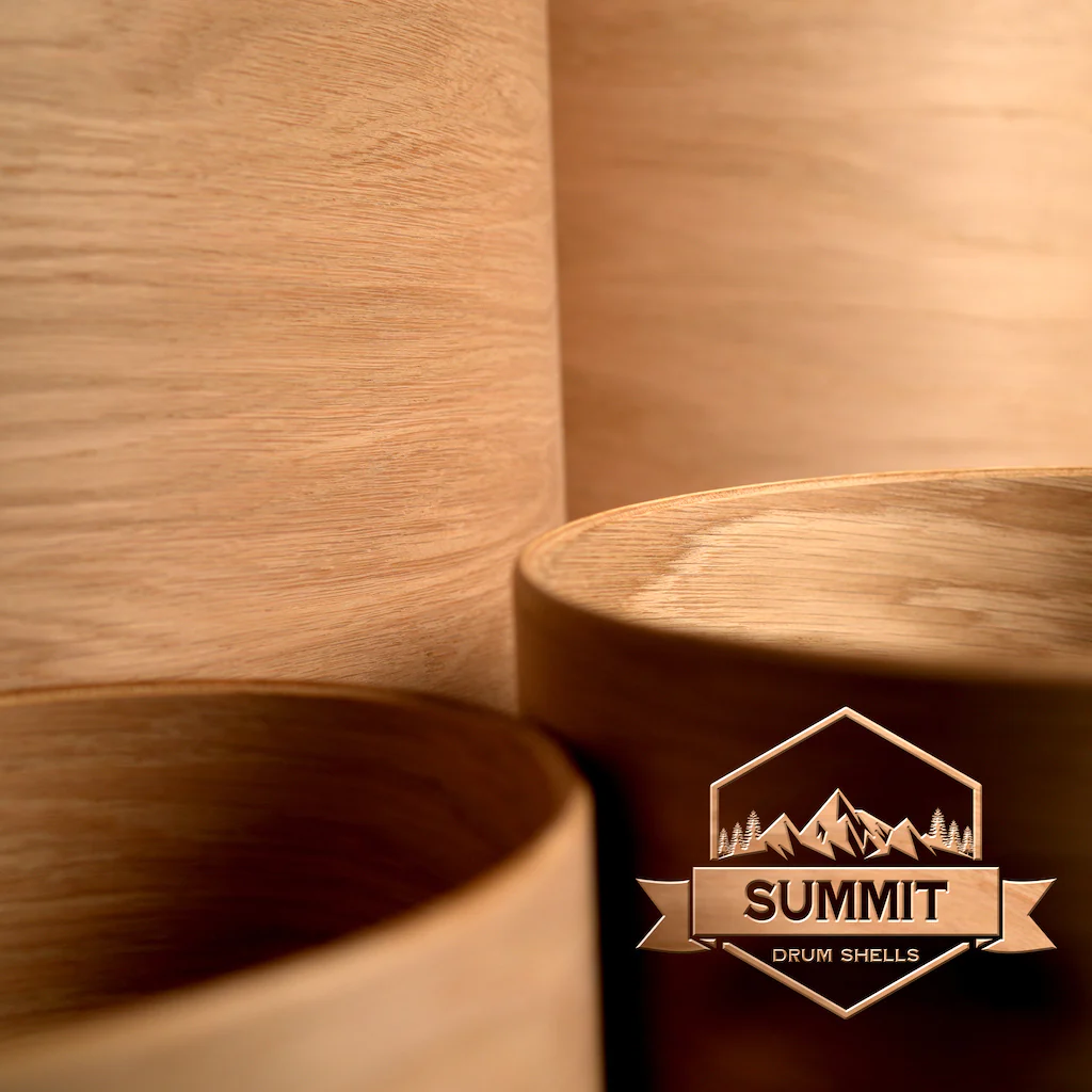 Summit Drum Shells - Oak Sizes 8 - 22'' - Image 8